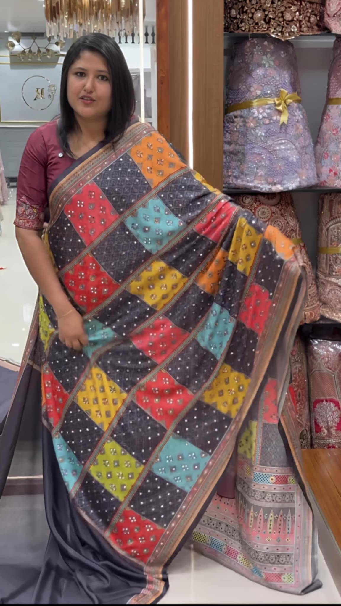 Shimmer & SHINE Kaveri Mirror Sarees (PRE ORDER)