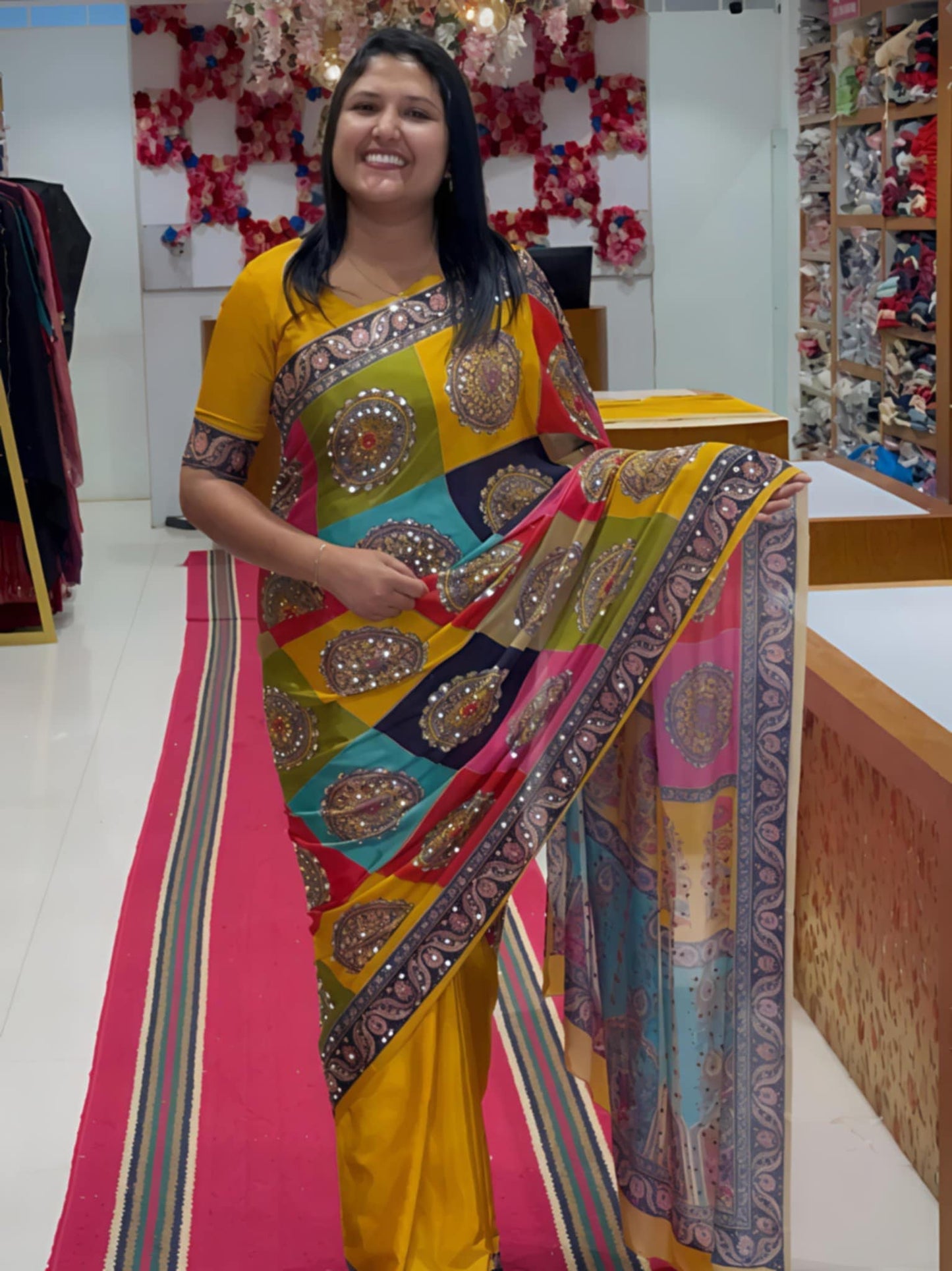 Shimmer & SHINE Kaveri Mirror Sarees (PRE ORDER)