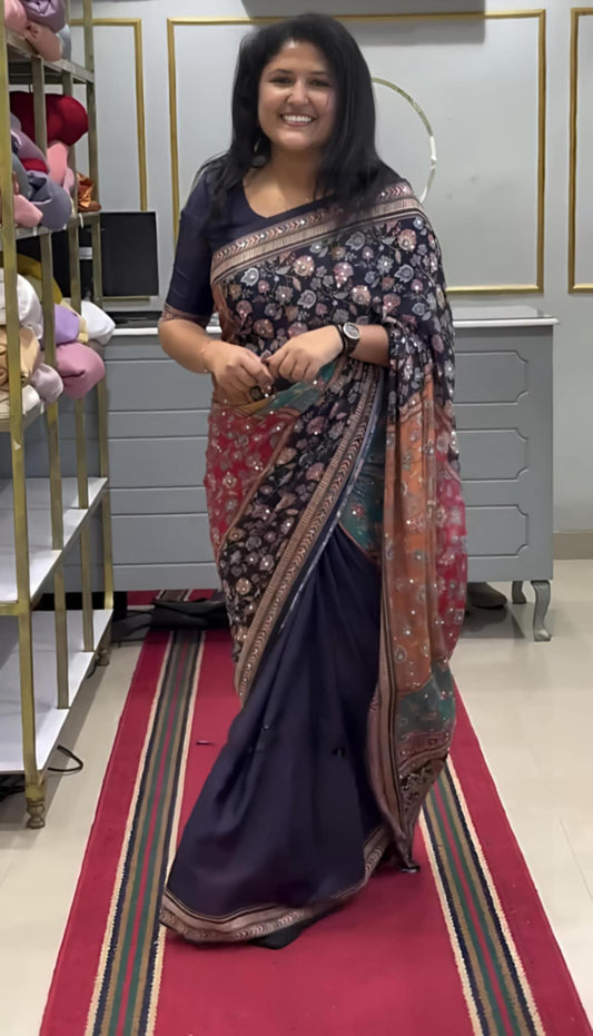 Shimmer & SHINE Kaveri Mirror Sarees (PRE ORDER)
